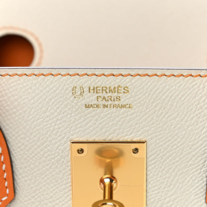 Hermes Epsom Horseshoe Birkin 30 Craie Abricot 5 of 9