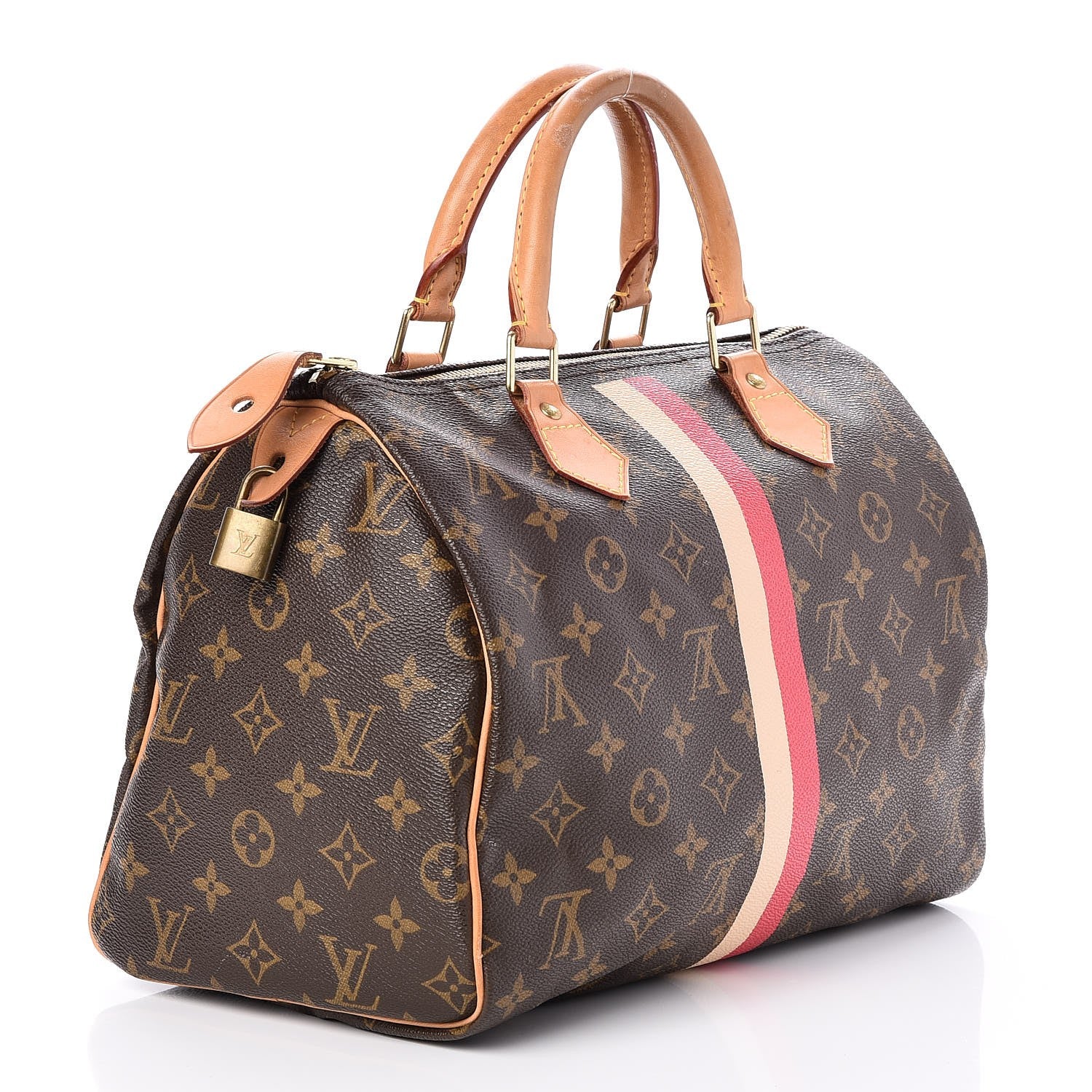 Louis Vuitton Monogram My LV Heritage Speedy 30 White Fuchsia 3 of 9