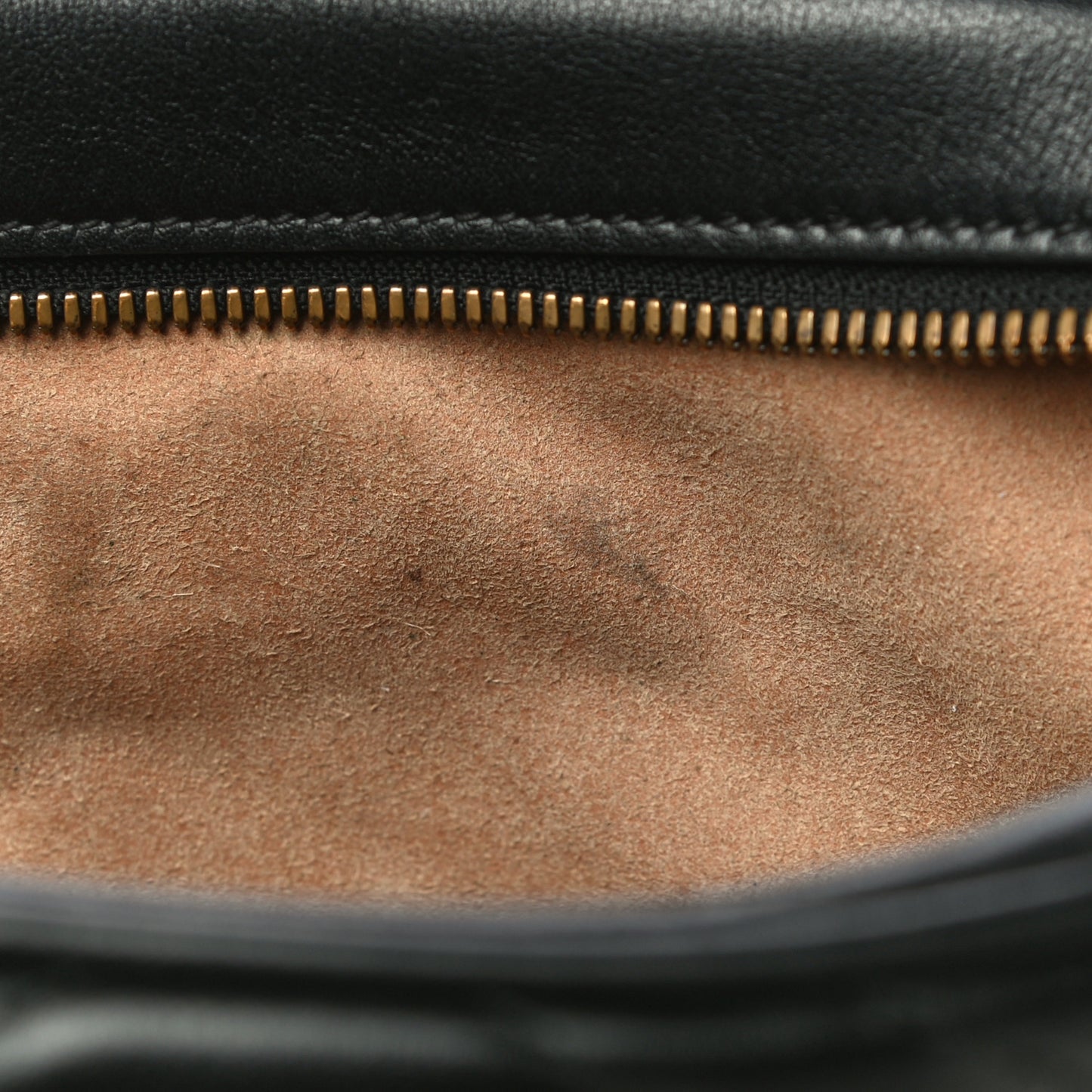 Calfskin Matelasse Small GG Marmont Chain Shoulder Bag Black