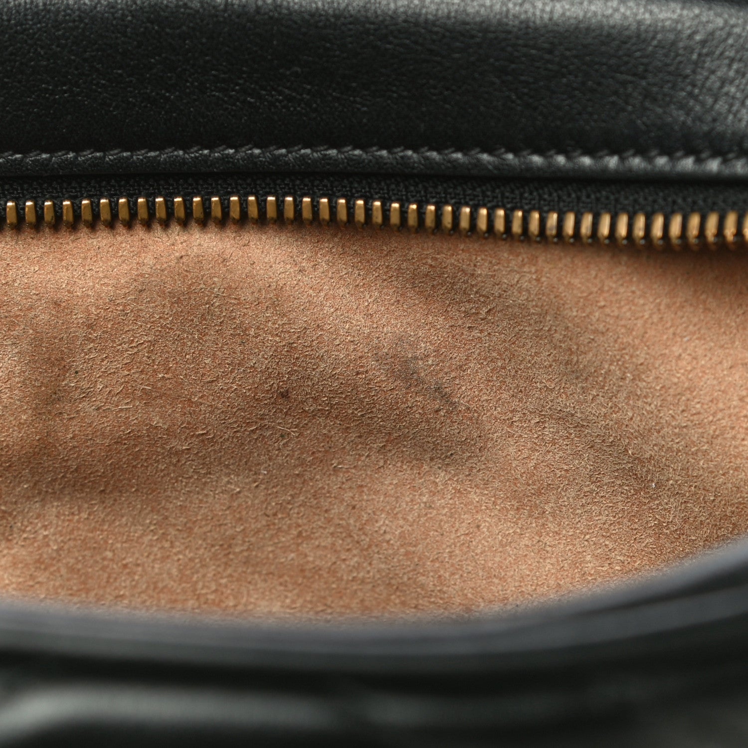 Gucci Calfskin Matelasse Small GG Marmont Chain Shoulder Bag Black 15 of 17