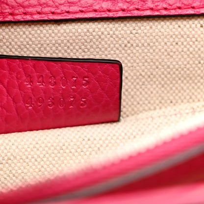 Gucci Dollar Calfskin Crystal Web Medium Dionysus Bamboo Top Handle Bag Box Pink Black Diamond 7 of 17