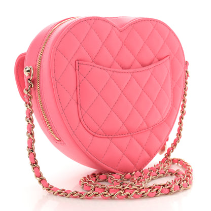 Chanel Lambskin Quilted CC In Love Heart Bag Pink 3 of 11