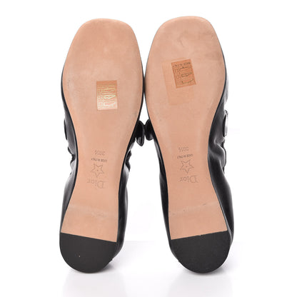 Christian Dior Lambskin Baby-D Ballerina Flats 39.5 Black 5 of 13