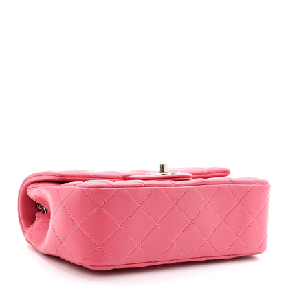 Chanel Lambskin Quilted Mini Rectangular Flap Pink 4 of 10