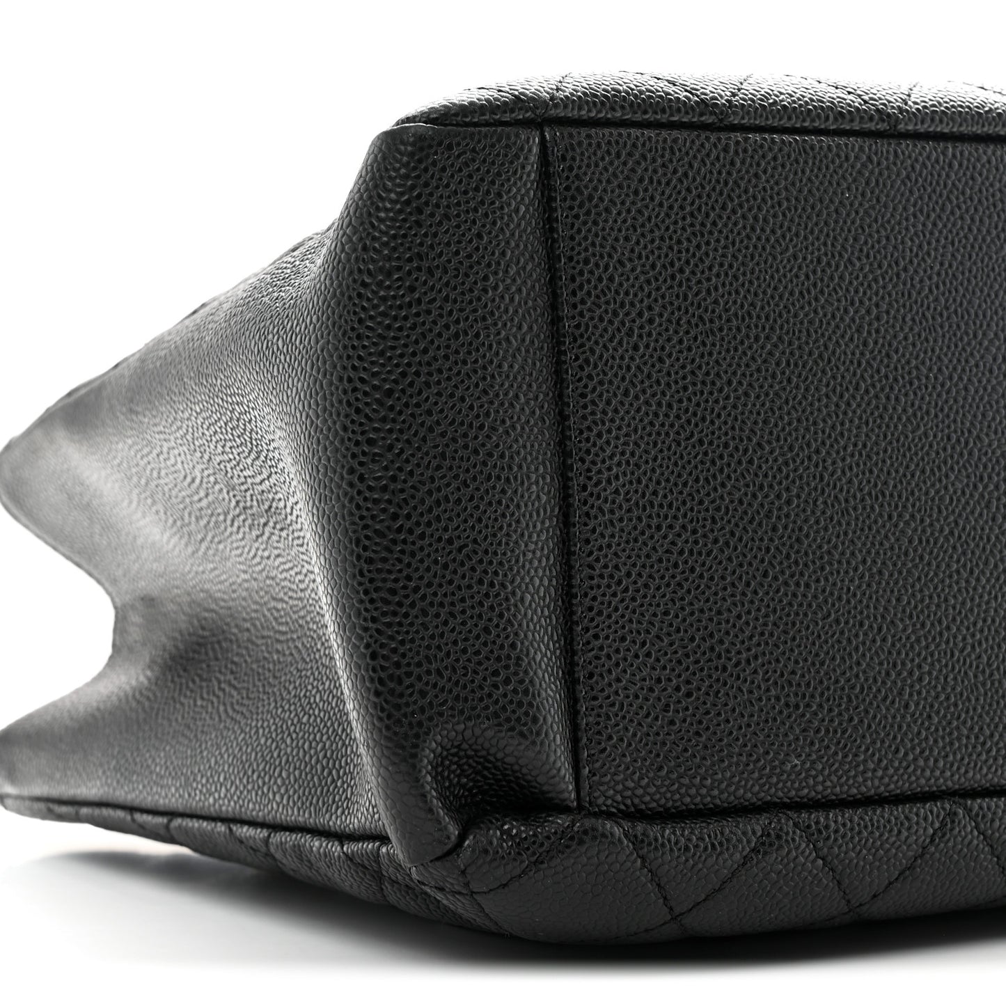 Caviar Quilted Grand Shopping Tote GST Black
