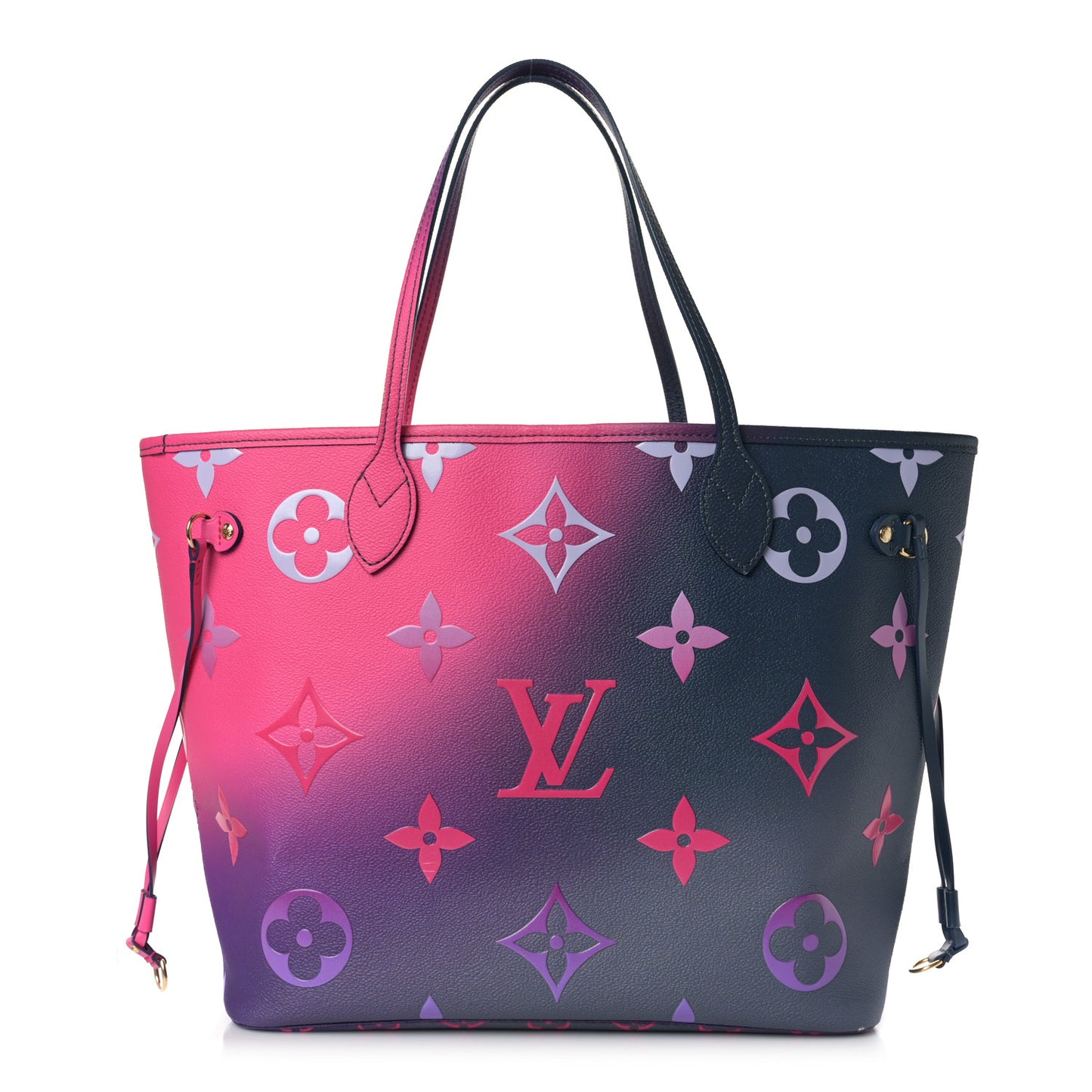 Monogram Giant Spring In The City Neverfull MM Midnight Fuchsia