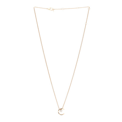 Chanel 18K Beige Gold Diamond Coco Crush C Necklace 3 of 5