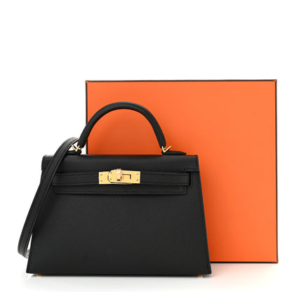 Hermes Epsom Mini Kelly Sellier 20 Black 11 of 11