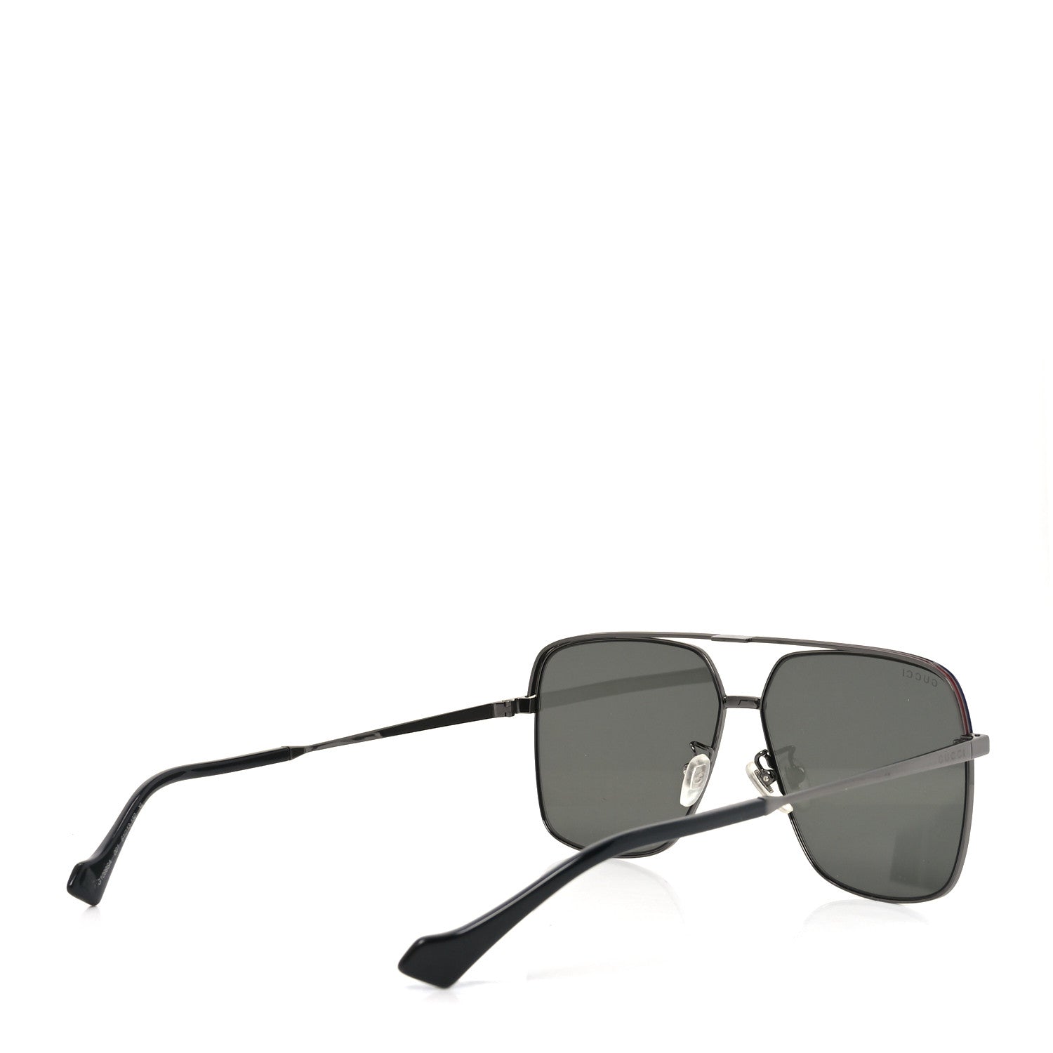 Gucci Metal Web Square Aviator Sunglasses GG1099SA Black 4 of 8