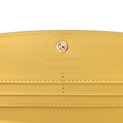 Burberry Calfskin House Check Porter Continental Wallet Yellow 6 of 6