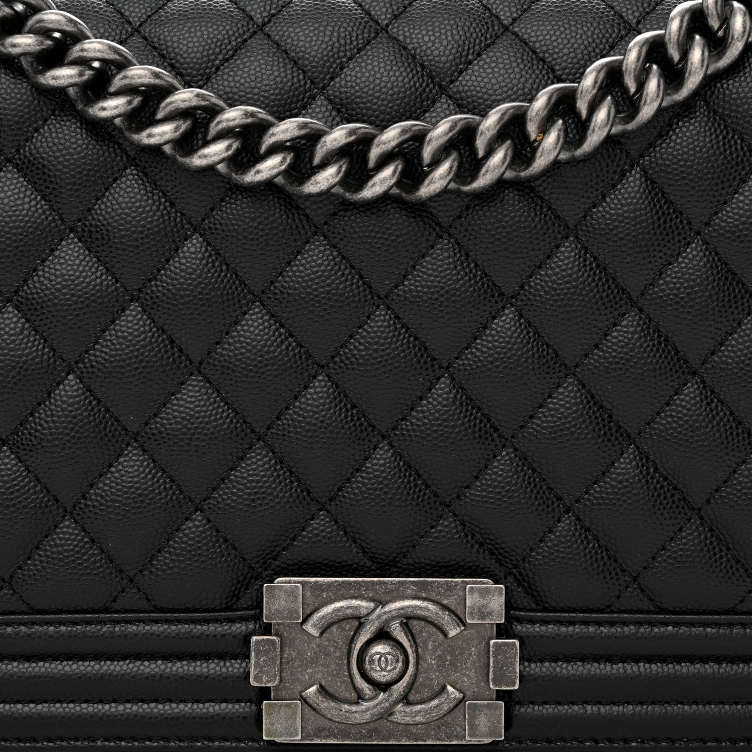 Chanel Caviar Quilted New Medium Boy Flap Black 7 of 10