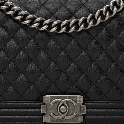 Chanel Caviar Quilted New Medium Boy Flap Black 7 of 10