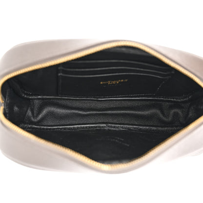 Saint Laurent Grain De Poudre Matelasse Monogram Mini Lou Camera Bag Fog 5 of 10