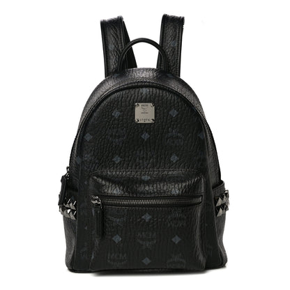 MCM Visetos Side Stud Mini Stark Backpack Black 1 of 10
