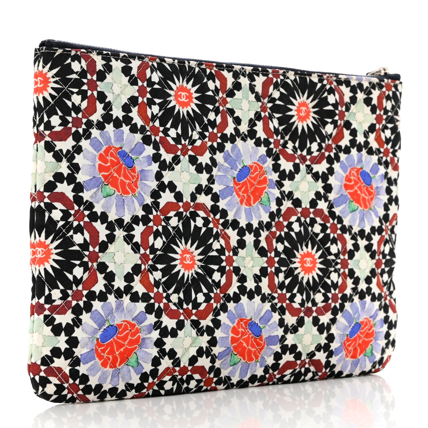 Chanel Coated Canvas Paris Dubai Medium Cosmetic Case Multicolor 3 of 8
