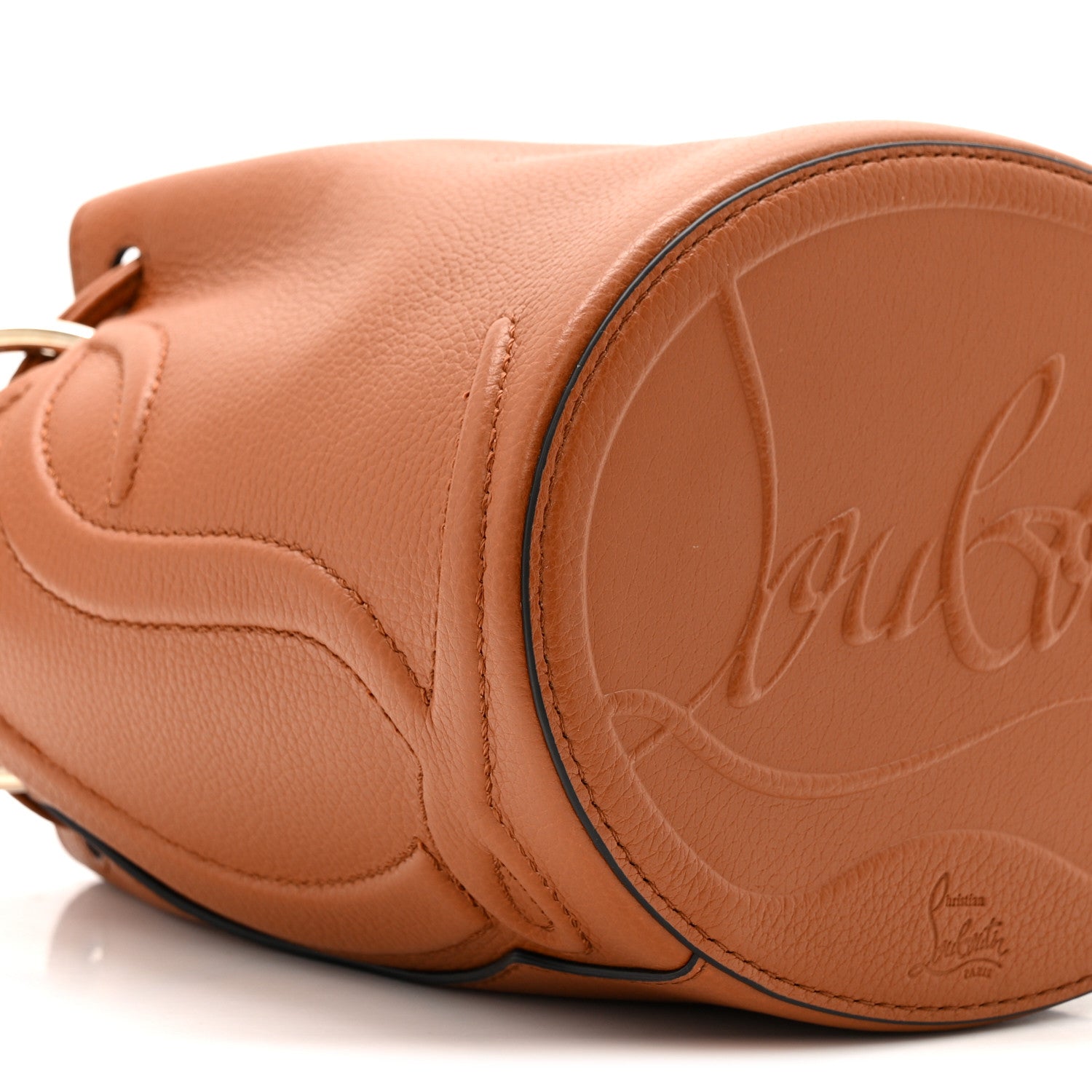 Christian Louboutin Calfskin Empire By My Side Bucket Bag Cuoio 8 of 9