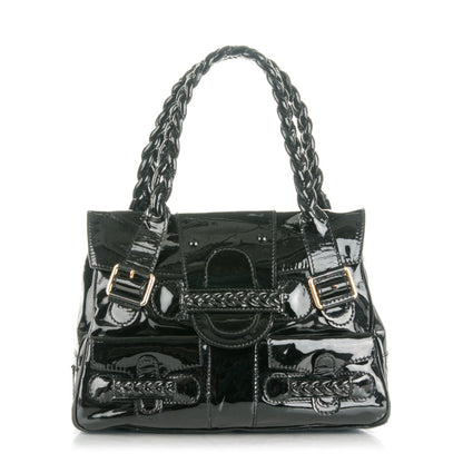 Valentino Garavani Patent Large Histoire Black 1 of 7