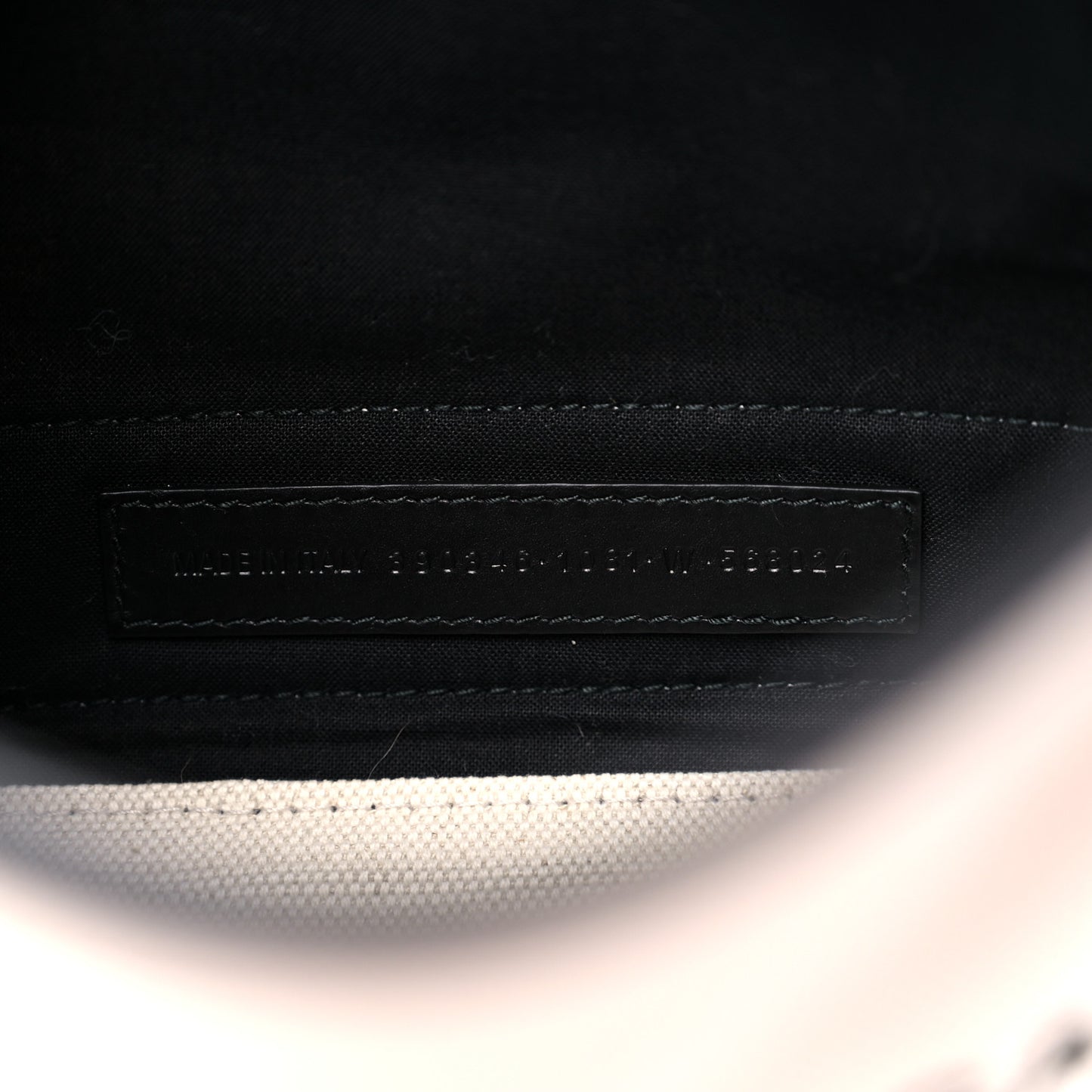 Cotton Canvas Calfskin Navy Cabas XS Natural Black