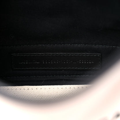 Balenciaga Cotton Canvas Calfskin Navy Cabas XS Natural Black 8 of 11