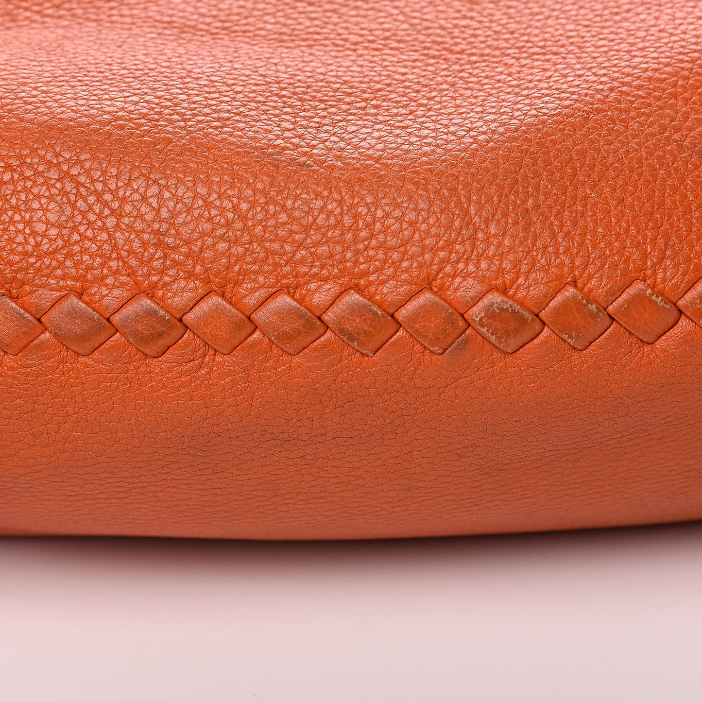 Cervo Deerskin Large Hobo Tangerine