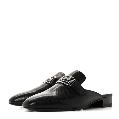 Hermes Goatskin Vincennes Mules 35.5 Black 3 of 8