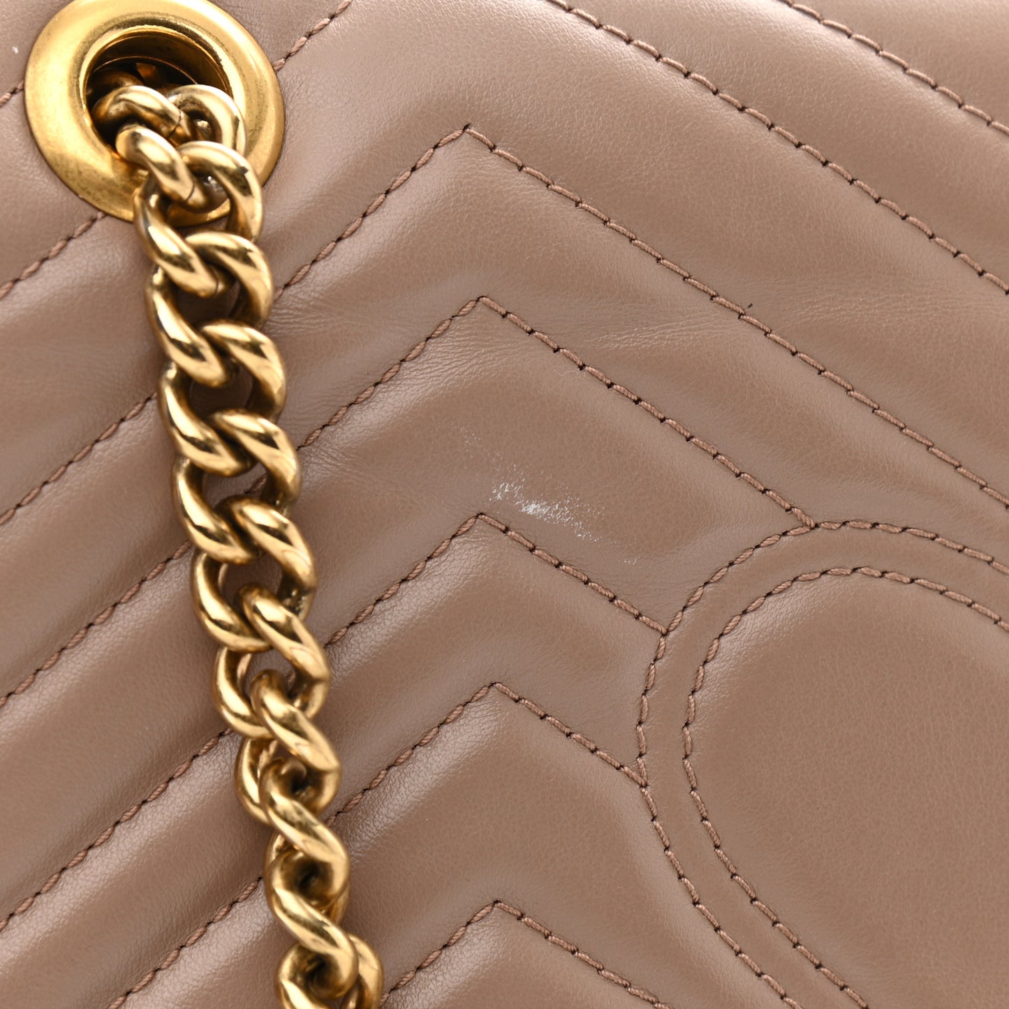 Calfskin Matelasse Small GG Marmont Shoulder Bag Porcelain Rose