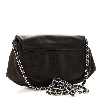 Chanel Caviar Half Moon Wallet On Chain WOC Brown 3 of 13