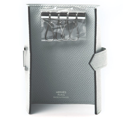 Hermes Epsom Bearn Multicles 4 Key Holder Bleu Glacier 5 of 7