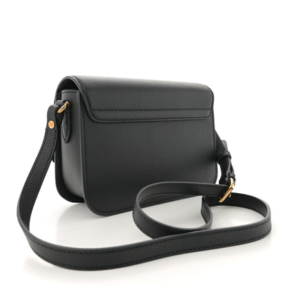 Versace Grained Calfskin La Medusa Flap Shoulder Bag  Black 3 of 9