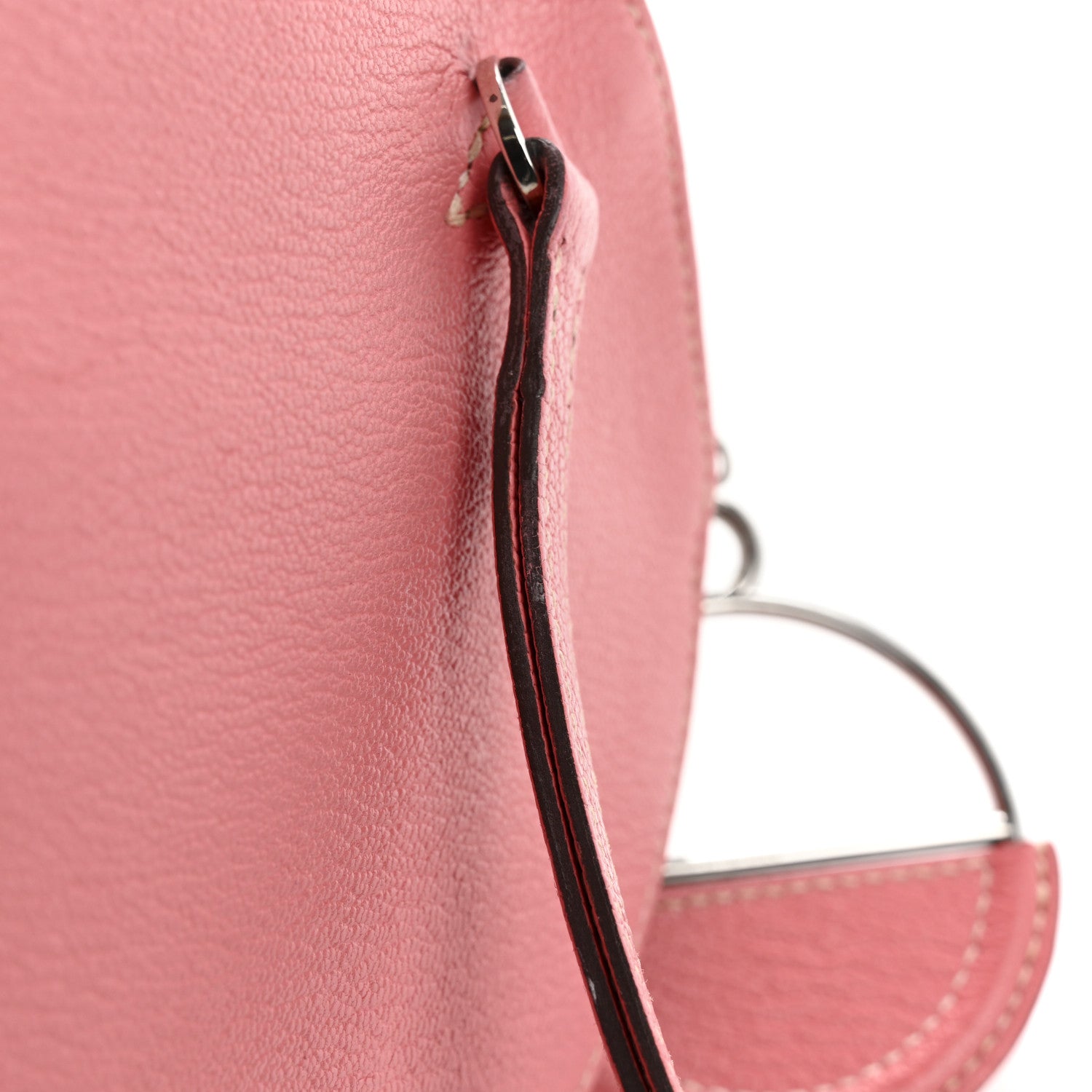 Hermes Chevre Mysore In-The-Loop-To-Go Pochette Rose Lipstick 11 of 12