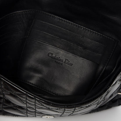 Christian Dior Patent Cannage Wallet on Chain Pouch Black 8 of 9