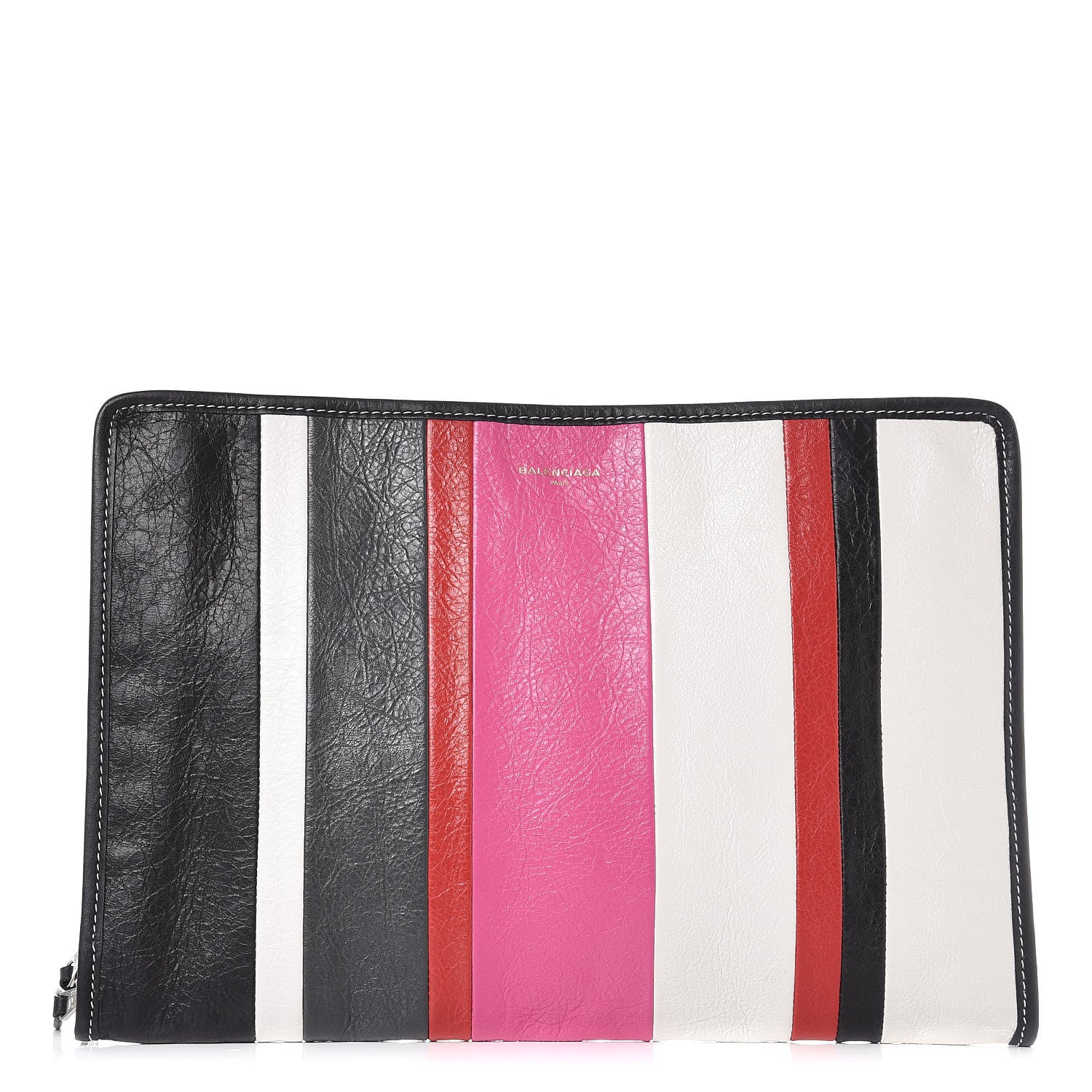 Balenciaga Agneau Arena Multicolore Bazar Pouch Rose Gris White Black Rouge 1 of 8