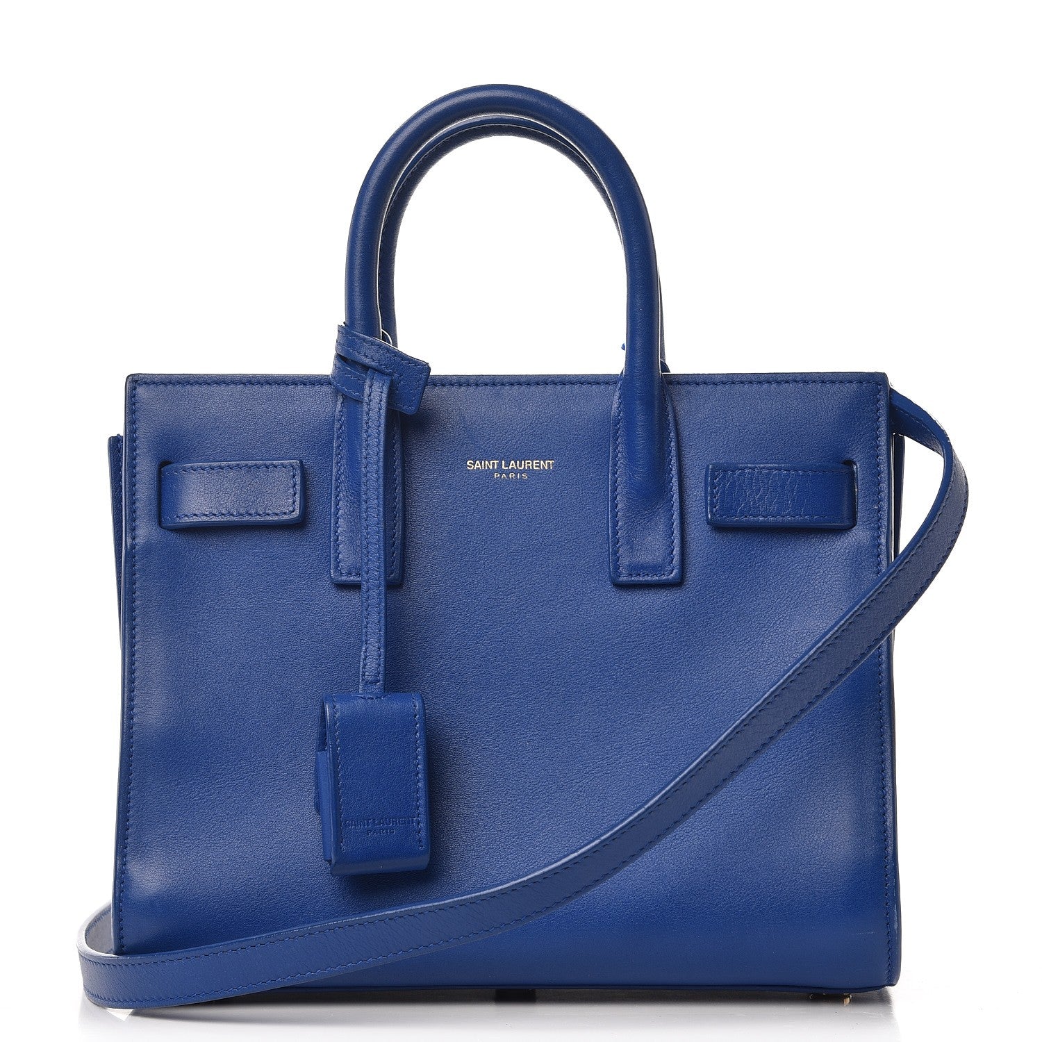 Saint Laurent Calfskin Nano Sac De Jour Royal Blue 1 of 12