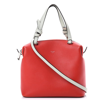 Celine Lambskin Small Soft Cube Satchel Bright Red 1 of 9