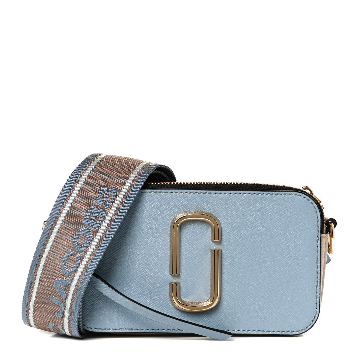 Saffiano Small Snapshot Camera Bag Skyline Blue