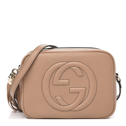 Gucci Pebbled Calfskin Small Soho Disco Bag Rose Beige 1 of 11
