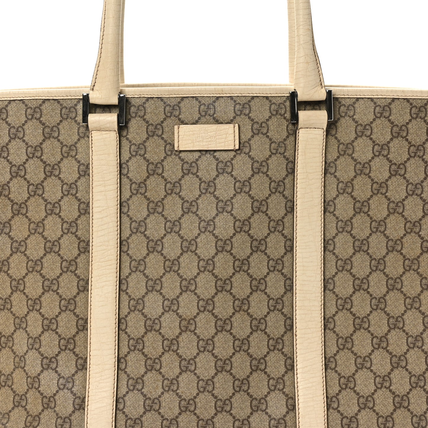 GG Plus Monogram Medium Joy Tote Off White