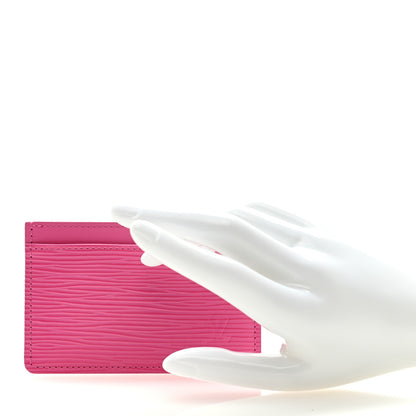 Louis Vuitton Epi Card Holder Pink 2 of 6
