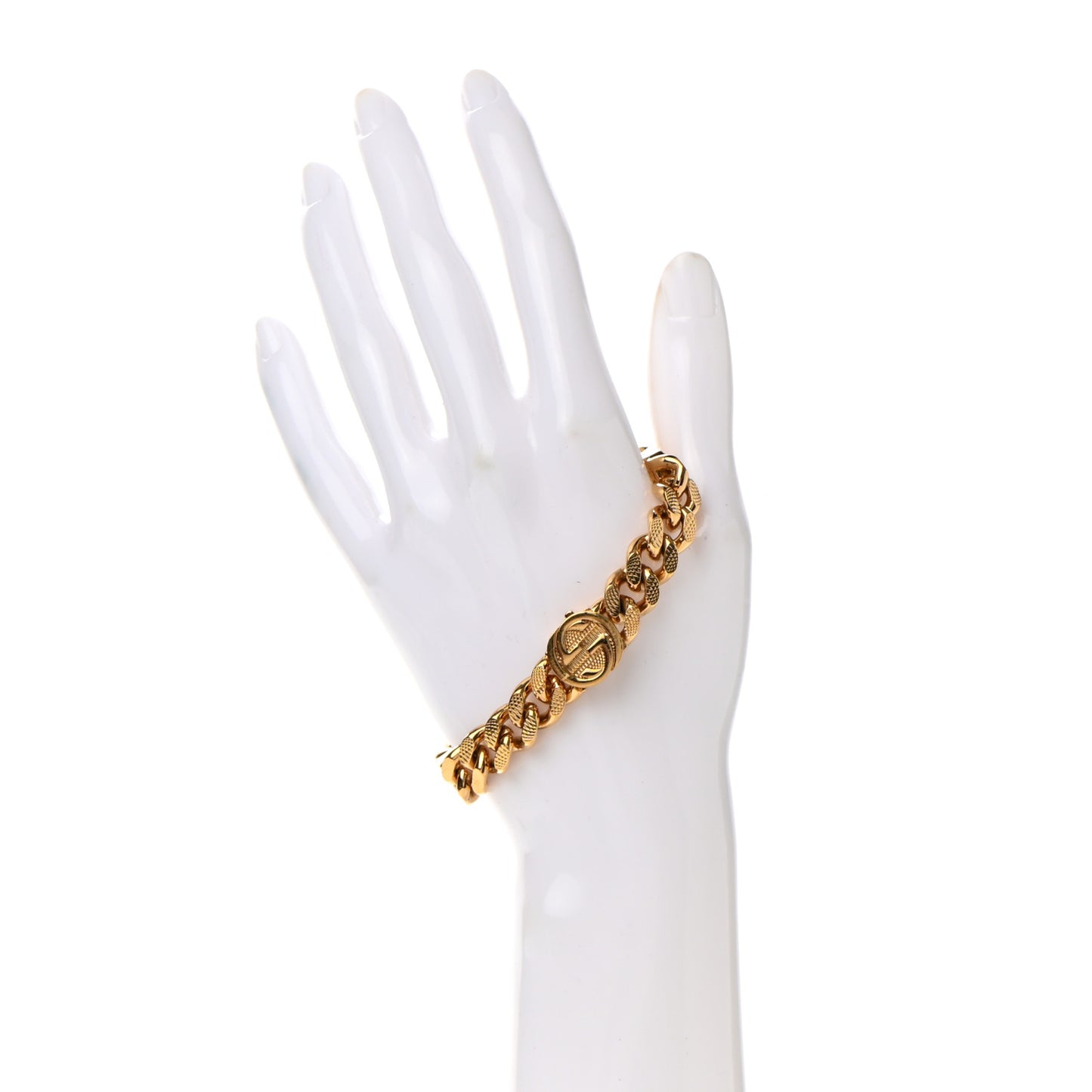 Interlocking G Curb Chain Bracelet Gold