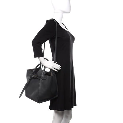 Celine Supple Grained Calfskin Small Long Strap Big Bag Anthracite 2 of 10