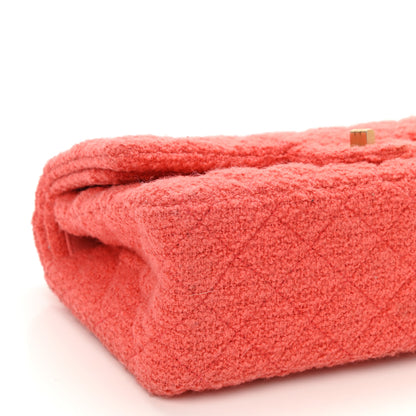 Chanel Wool Tweed Quilted 2.55 Reissue 225 Flap Coral 8 of 9