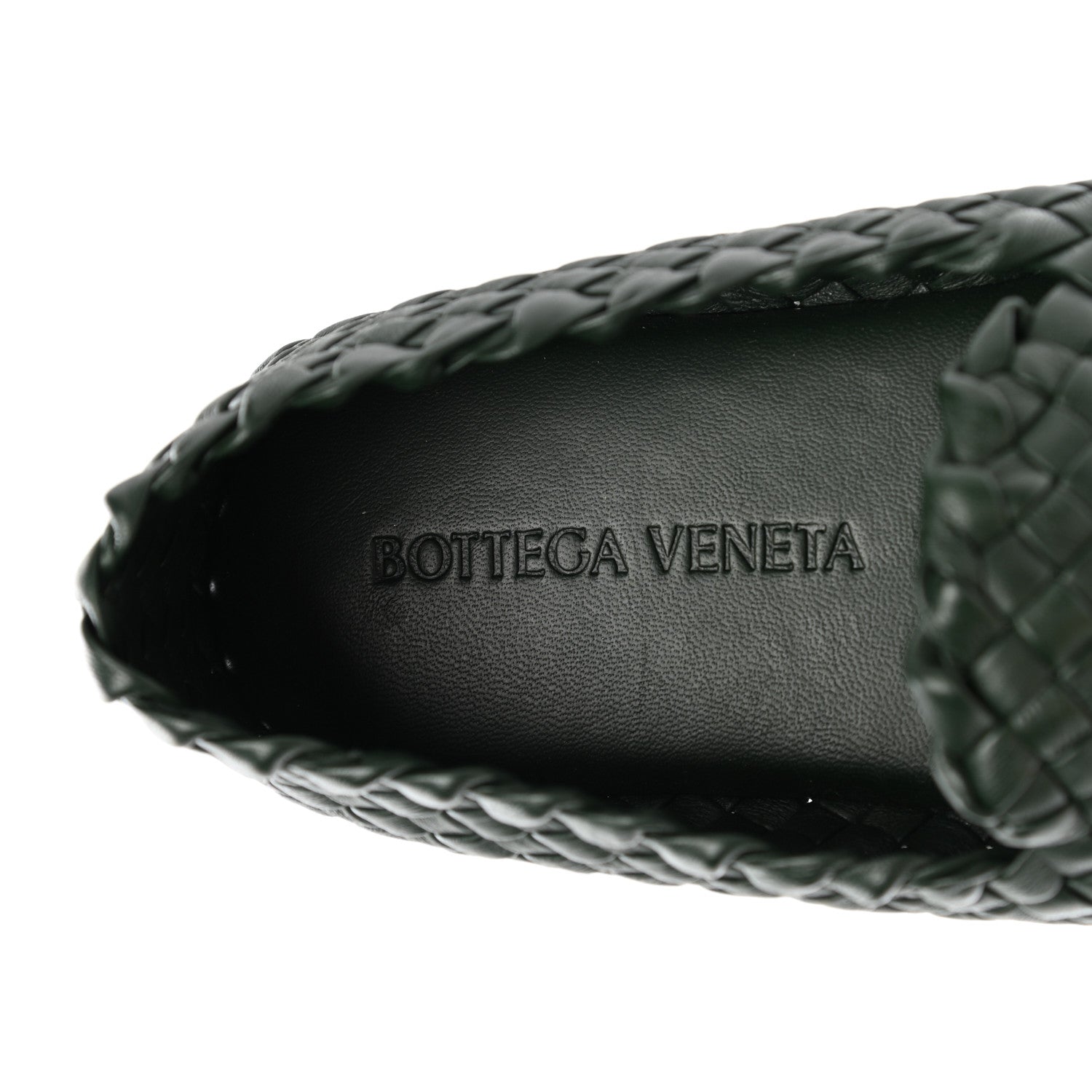 Bottega Veneta Nappa Intrecciato Mens Loafers 39.5 Dark Green 7 of 8