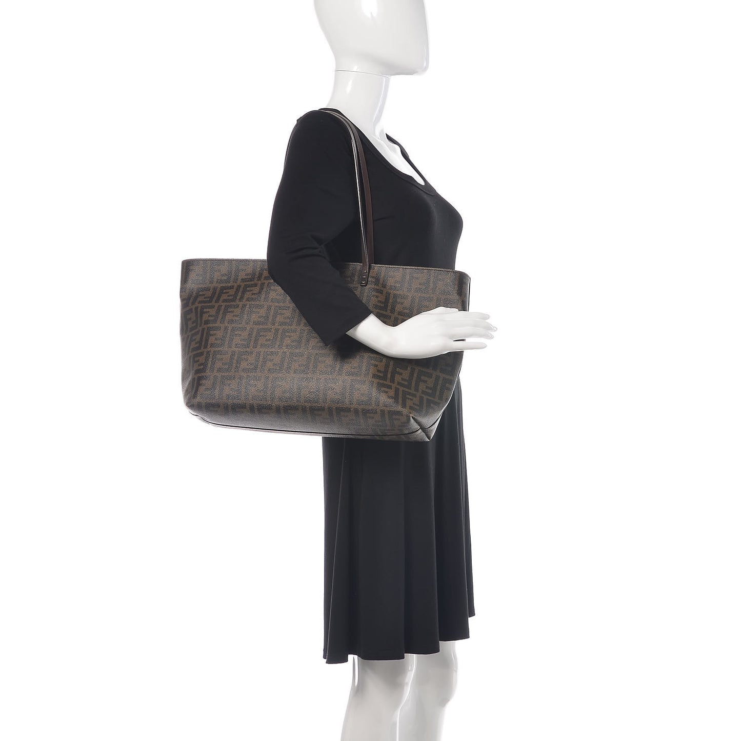 Zucca Spalmati Medium Roll Tote Tobacco Moro