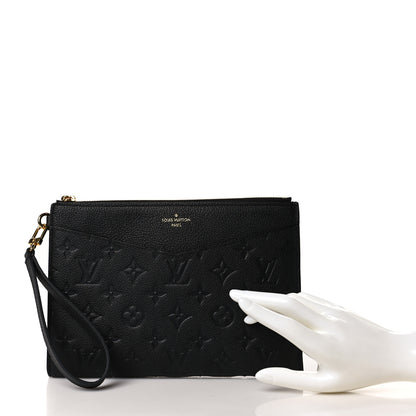 Louis Vuitton Empreinte Pochette Melanie MM Black 2 of 8
