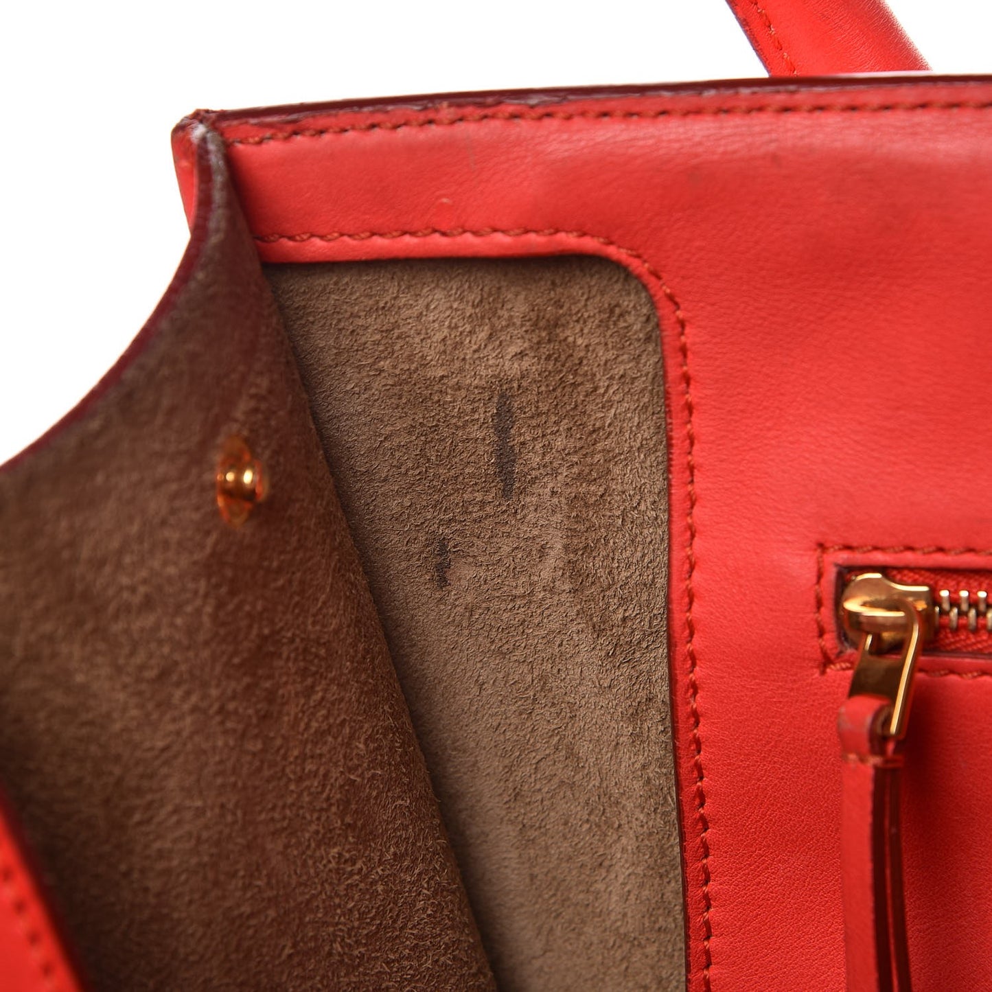 Smooth Calfskin Small Tie Knot Tote Red