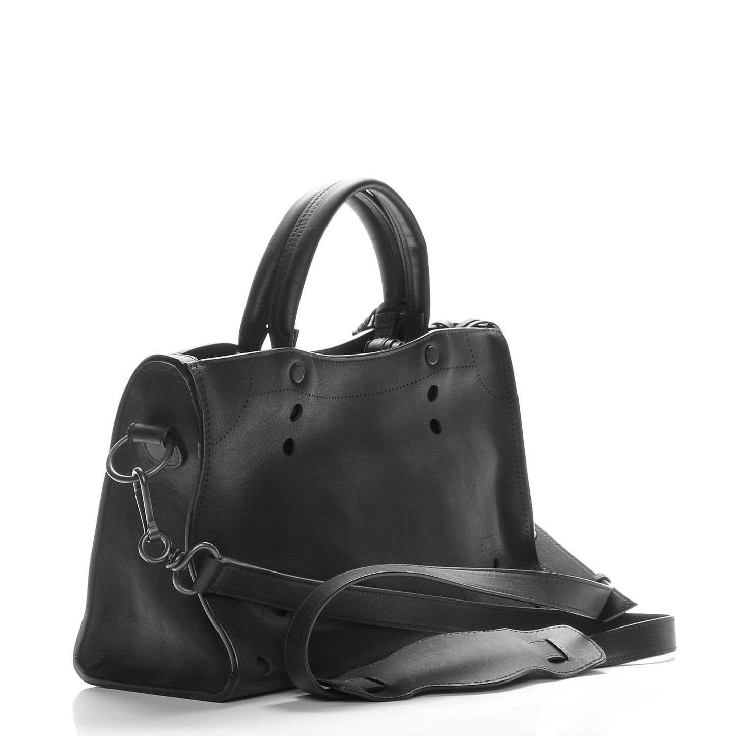 Veau Soyeux Perforated Blackout Hardware S City Black