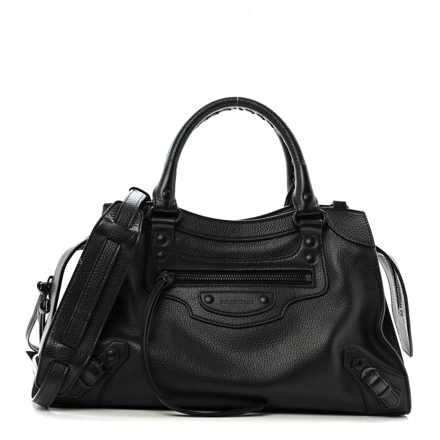 Grained Calfskin Neo Classic Black Hardware S City Black