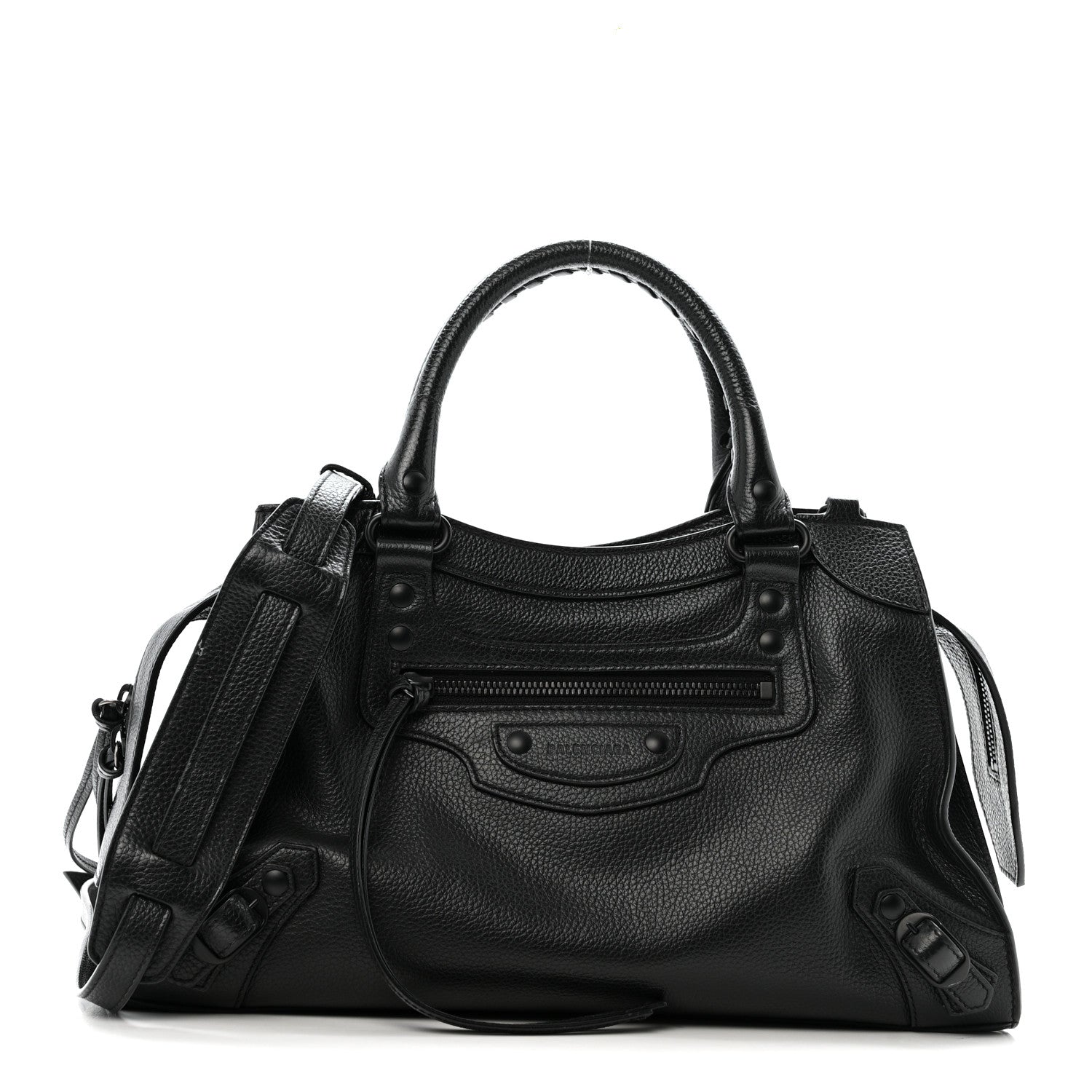 Balenciaga Grained Calfskin Neo Classic Black Hardware S City Black 1 of 12