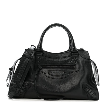 Balenciaga Grained Calfskin Neo Classic Black Hardware S City Black 1 of 12