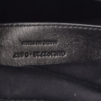 Saint Laurent Sheepskin Matelasse Chevron Monogram Monochrome Large College Satchel Black 7 of 7